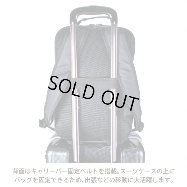 画像8: ビジネスリュック A4 ビジネスバッグ メンズ レディース ブランド SAXON 5244 縦型 2Way ナローリュック 軽量 撥水 防滴 防汚 パソコンバッグ ノートPC 対応 キャリーオン 通勤 通学 就活 (8)
