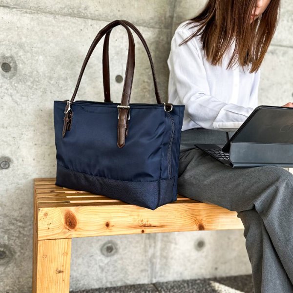 ビジネストートバッグメンズレディースノートpcタブレット対応ブランドPlusDoubleプリュース自立2-720機能重視To-toa4ファイル通勤通学就活ビジネスバッグ軽量エンドー鞄