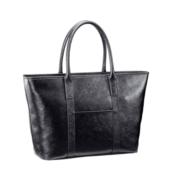 画像2: トートバッグ ビジネス カジュアル メンズ レディース ブランド HAMILTON 53444 B4用紙サイズ対応 防滴 防汚 黒 タブレット収納 横型 大開 通勤 通学 リクルート 鞄倶楽部 (2)