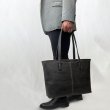 画像3: トートバッグ レトロ調 ビジネスバッグ メンズ レディース B4 大容量 自立 2way ブランド BRELIOUS ブレリアス 53451 白化合皮 通勤 営業 (3)