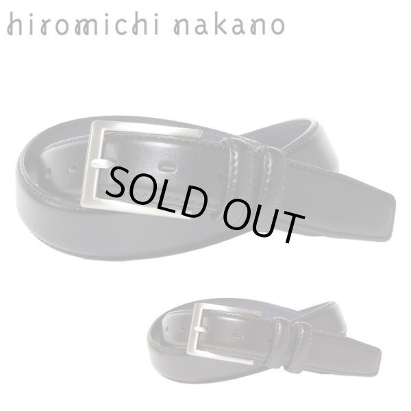紳士ベルトhiromichinakanoNo:5HN233落ち着いた雰囲気の30mm幅ベルトウエストサイズ100ｃｍの方までギフト贈り物プレゼントお祝い