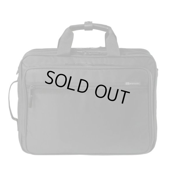 画像2: ビジネスバッグ リュック機能 メンズ レディース 大容量 B4ファイル対応 2層式 ブランド UNITED CLASSY ノートＰＣ対応 マチ拡張機能 ショルダーベルト 3Way 黒 横型 通勤 通学 出張 (2)