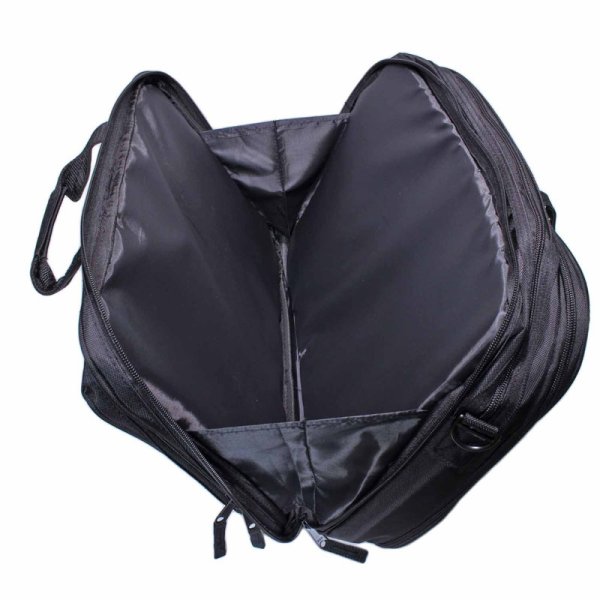 画像5: ビジネスバッグ リュック機能 メンズ レディース 大容量 B4ファイル対応 2層式 ブランド UNITED CLASSY ノートＰＣ対応 マチ拡張機能 ショルダーベルト 3Way 黒 横型 通勤 通学 出張 (5)