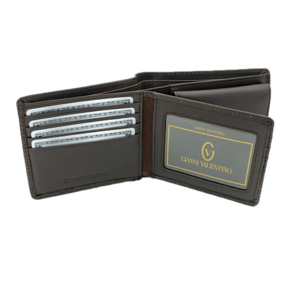 サイフ財布二つ折り札入れメンズ本牛革ブランドGIANNIVALENTINO61G522小銭入れカード入れスリムソフトレザー化粧箱入りギフトプレゼントお祝い