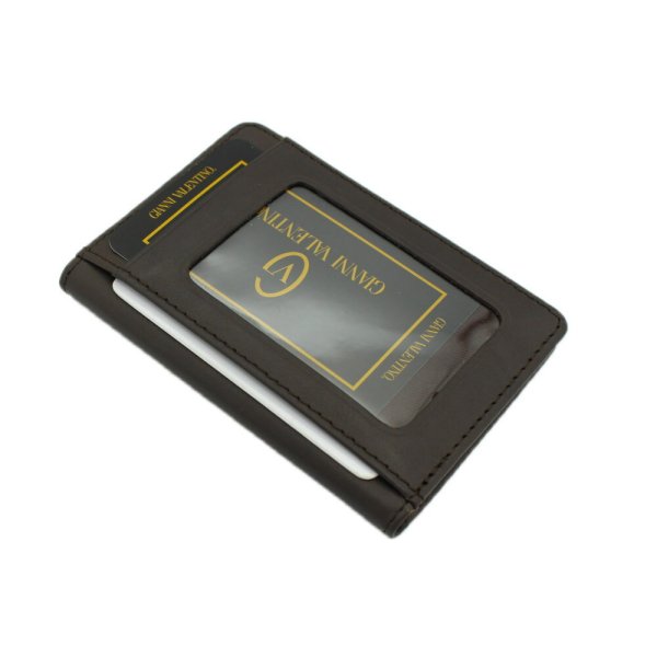 パスケーススケルトンカードケースカードホルダーメンズ本牛革ブランドGIANNIVALENTINO61G526カード入れソフトレザー化粧箱入りギフトプレゼントお祝い