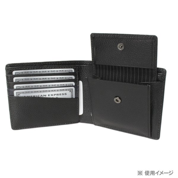 サイフカードポケットU.PrenomaU.PレノマNo:61R642二つ折り牛革お財布札入れ２層式レザー小銭入れ化粧箱入り就職進学お祝いギフト贈り物プレゼント