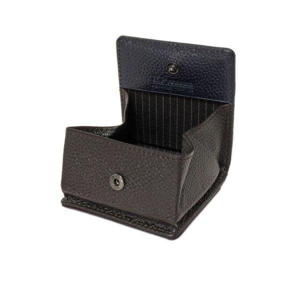 BOX型小銭入れ財布レザーコインケースU.PrenomaNo:61R646U.Pレノマ牛革サイフ使い易い丈夫財布化粧箱入り就職入学お祝いギフト贈り物プレゼント年配者の方にも♪