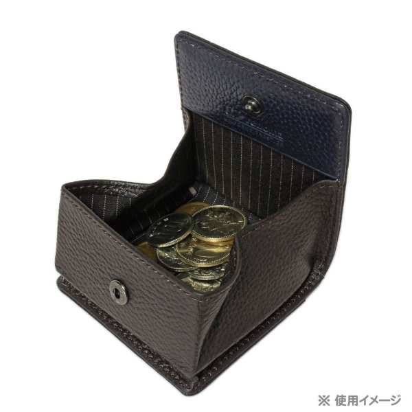 BOX型小銭入れ財布レザーコインケースU.PrenomaNo:61R646U.Pレノマ牛革サイフ使い易い丈夫財布化粧箱入り就職入学お祝いギフト贈り物プレゼント年配者の方にも♪