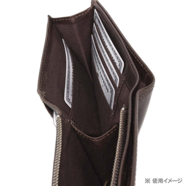 サイフカードホルダーU.PrenomaU.PレノマNo:61R655牛革二つ折り２層式札入れチャック式小銭入れレザー財布化粧箱入り就職入学ギフト贈り物プレゼントお祝い