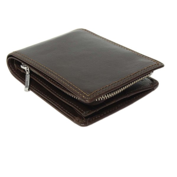 サイフカードホルダーU.PrenomaU.PレノマNo:61R655牛革二つ折り２層式札入れチャック式小銭入れレザー財布化粧箱入り就職入学ギフト贈り物プレゼントお祝い