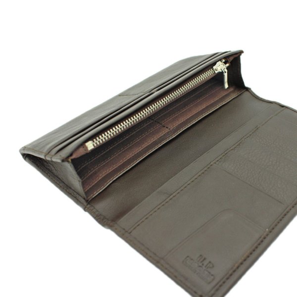 サイフ財布長財布束入れメンズ本牛革ステッチブランドU.Prenoma61R671小銭入れカード入れスリムソフトレザー化粧箱入りギフトプレゼントお祝い