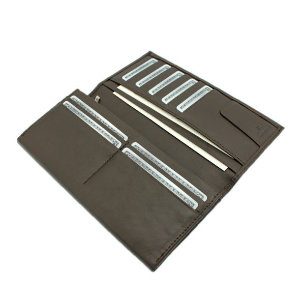 サイフ財布長財布束入れメンズ本牛革ステッチブランドU.Prenoma61R671小銭入れカード入れスリムソフトレザー化粧箱入りギフトプレゼントお祝い