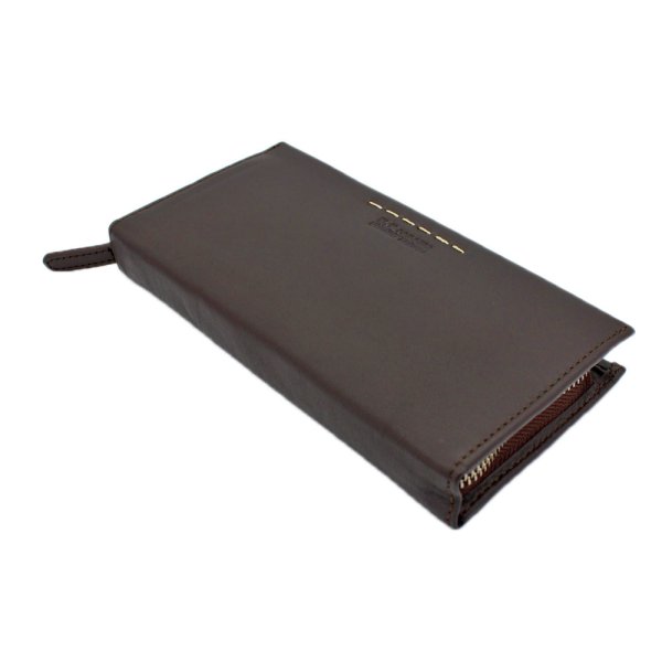 サイフラウンドファスナー長財布束入れメンズ本牛革ステッチブランドU.Prenoma61R672小銭入れカード入れスリムソフトレザー化粧箱入りギフトプレゼントお祝い