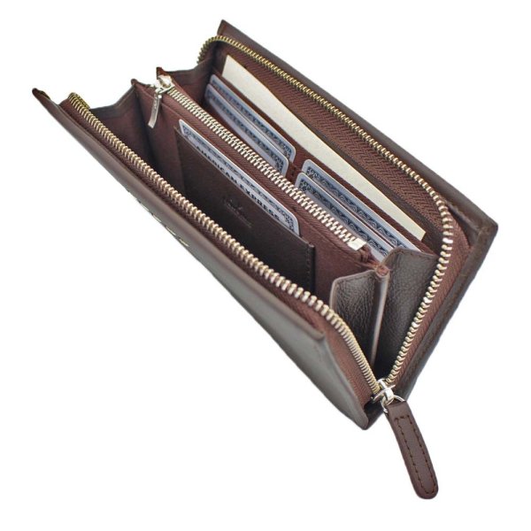 サイフラウンドファスナー長財布束入れメンズ本牛革ステッチブランドU.Prenoma61R672小銭入れカード入れスリムソフトレザー化粧箱入りギフトプレゼントお祝い