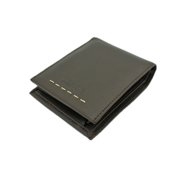 サイフ二つ折り財布札入れメンズ本牛革ステッチブランドU.Prenoma61R673小銭入れカード入れスリムソフトレザー化粧箱入りギフトプレゼントお祝い