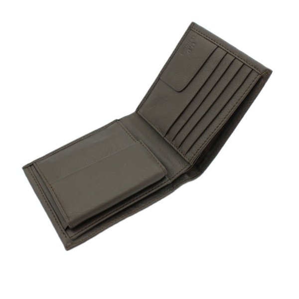 サイフ二つ折り財布札入れメンズ本牛革ステッチブランドU.Prenoma61R673小銭入れカード入れスリムソフトレザー化粧箱入りギフトプレゼントお祝い