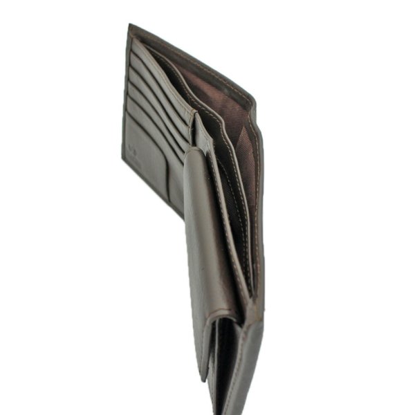 サイフ二つ折り財布札入れメンズ本牛革ステッチブランドU.Prenoma61R673小銭入れカード入れスリムソフトレザー化粧箱入りギフトプレゼントお祝い