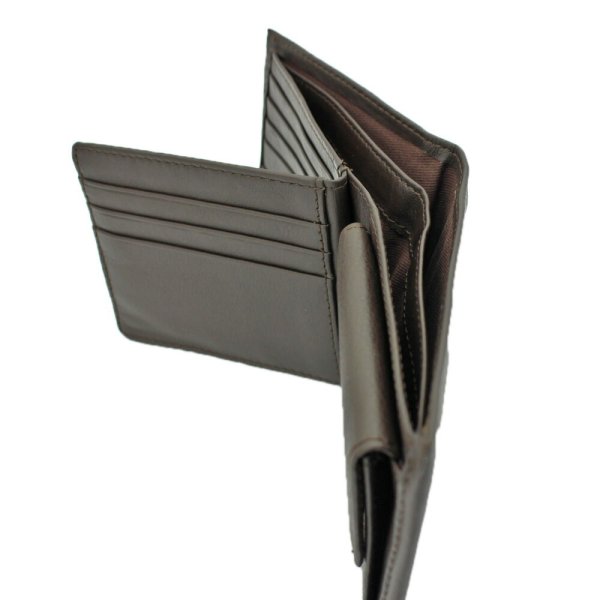 サイフ財布スケルトン中ベラ二つ折り札入れメンズ本牛革ブランドU.Prenoma61R674小銭入れカード入れソフトレザー化粧箱入りギフトプレゼントお祝い