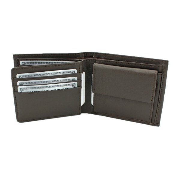 サイフ財布スケルトン中ベラ二つ折り札入れメンズ本牛革ブランドU.Prenoma61R674小銭入れカード入れソフトレザー化粧箱入りギフトプレゼントお祝い