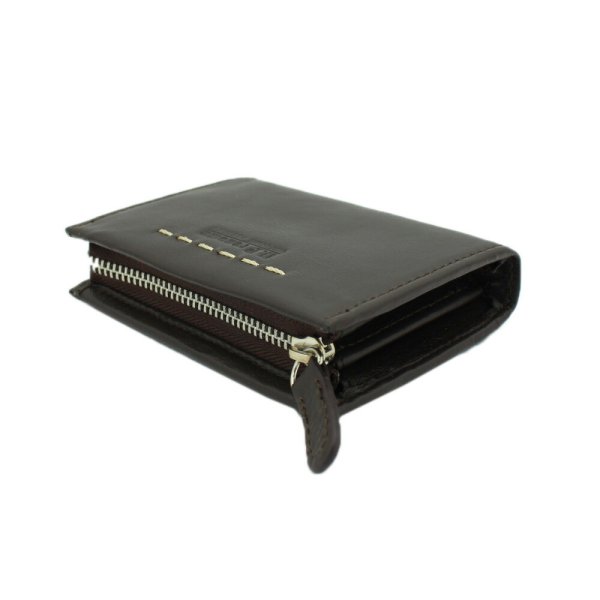 小銭入れコインケースL字ファスナーメンズ本牛革ステッチブランドU.Prenoma61R678カード入れスリムソフトレザー化粧箱入りギフトプレゼントお祝い