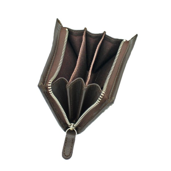 小銭入れコインケースL字ファスナーメンズ本牛革ステッチブランドU.Prenoma61R678カード入れスリムソフトレザー化粧箱入りギフトプレゼントお祝い