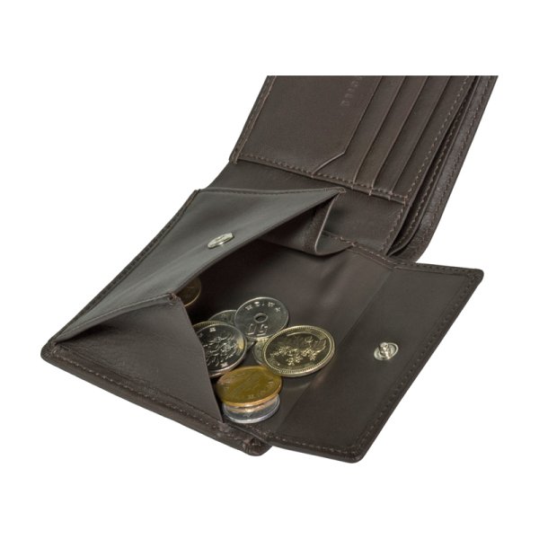 画像7: 財布 二つ折り 札入れ ブランド メンズ 本革 サイフ カードポケット 小銭入れ ブランド Crocodile 6CM052 シープスキン レザー 化粧箱入り ギフト 贈り物 プレゼント お祝い (7)