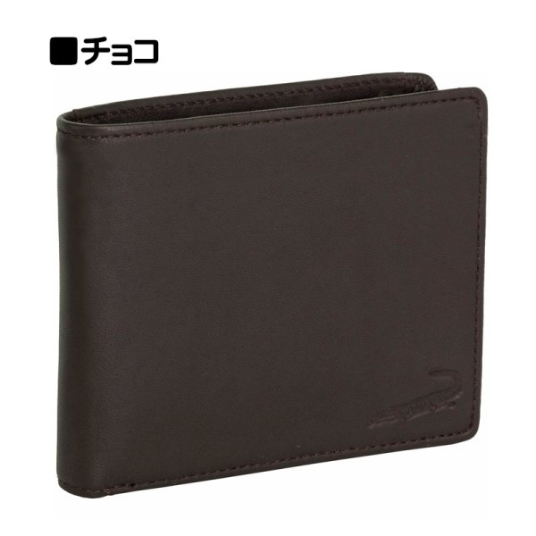 画像9: 財布 二つ折り 札入れ ブランド メンズ 本革 サイフ カードポケット 小銭入れ ブランド Crocodile 6CM052 シープスキン レザー 化粧箱入り ギフト 贈り物 プレゼント お祝い (9)