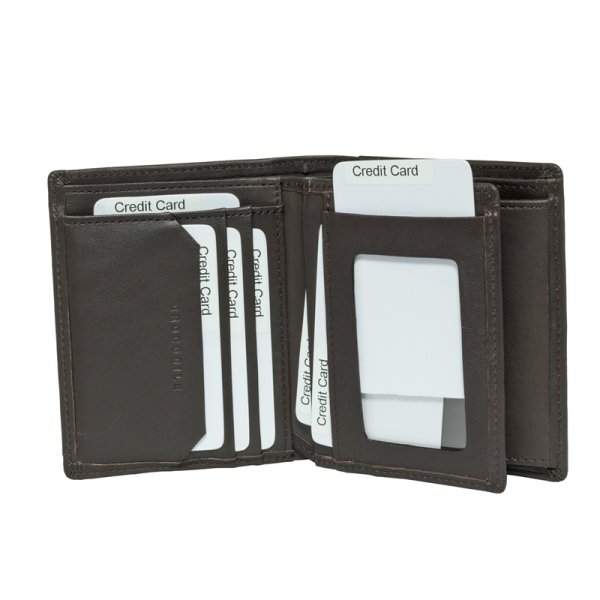 画像4: 財布 二つ折り ブランド メンズ 本革 レザー サイフ 深札入れ カードポケット 中ベラ 小銭入れ ブランド Crocodile クロコダイル 6CM053 おしゃれ シープスキン レザー 化粧箱入り ギフト 贈り物 プレゼント (4)