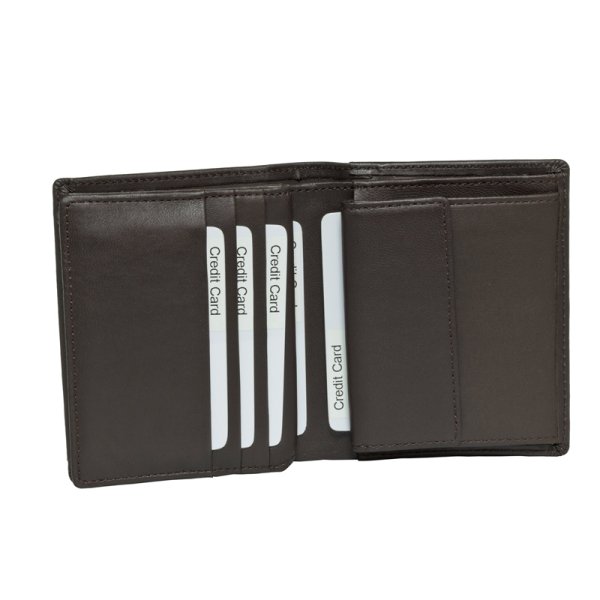 画像5: 財布 二つ折り ブランド メンズ 本革 レザー サイフ 深札入れ カードポケット 中ベラ 小銭入れ ブランド Crocodile クロコダイル 6CM053 おしゃれ シープスキン レザー 化粧箱入り ギフト 贈り物 プレゼント (5)