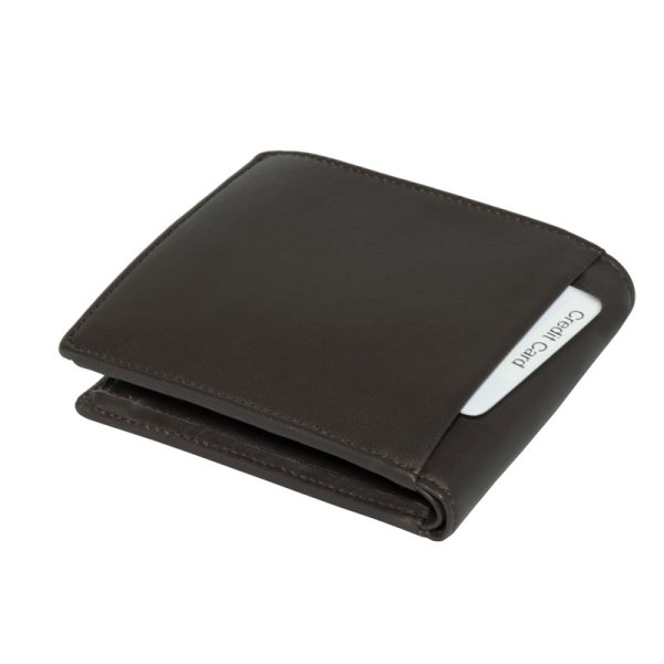 画像3: 財布 薄マチ 二つ折り 札入れ ブランド メンズ 本革 レザー サイフ 大容量 カードポケット 小銭入れ無し ブランド Crocodile クロコダイル 6CM057 シープスキン レザー 化粧箱入り ギフト 贈り物 プレゼント (3)