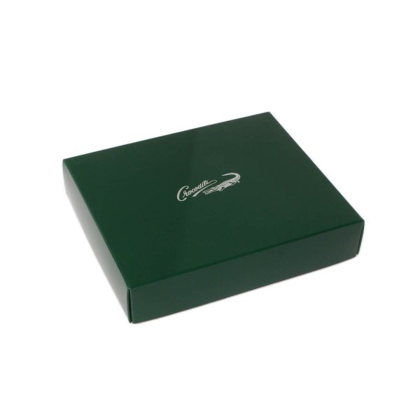 コインケース牛革小銭入れＬ字ファスナーカード入れお札入れCrocodileクロコダイル6CR427高品質イタリアンレザー化粧箱入りギフトプレゼントお祝い