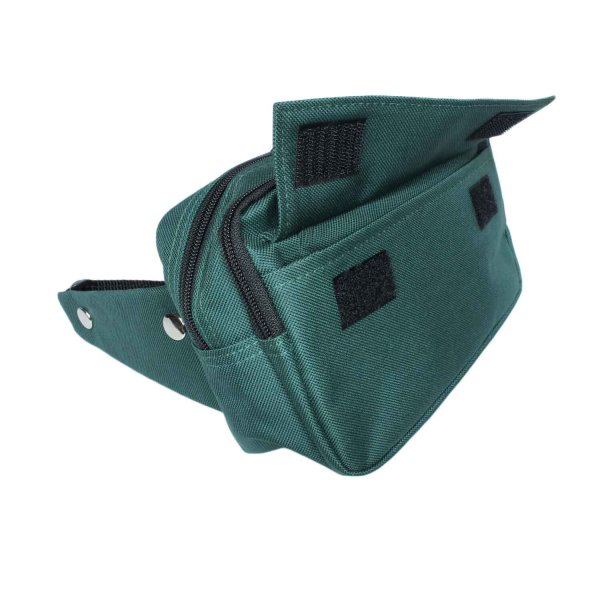 ウエストポーチ角型バッグ盗難防止二重ロック構造ブランドAVALONアバロン7002本体2室前ポケット付き集金旅行お出掛けお散歩