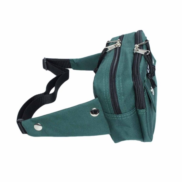 ウエストポーチ角型バッグ盗難防止二重ロック構造ブランドAVALONアバロン7002本体2室前ポケット付き集金旅行お出掛けお散歩