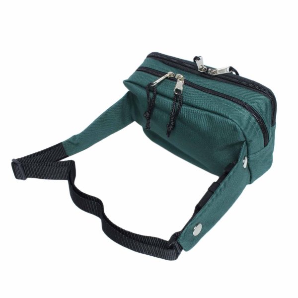 ウエストポーチ角型バッグ盗難防止二重ロック構造ブランドAVALONアバロン7002本体2室前ポケット付き集金旅行お出掛けお散歩