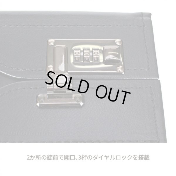 画像7: フライトケース アタッシュケース パイロットケース ビジネスバッグ メンズ A4 B4 軽量 大容量 防雨 防汚 ブランド ロバートクライン ROBERT KLEIN 8713 ダイヤルロック 底鋲 合成皮革 営業 通勤 出張 (7)