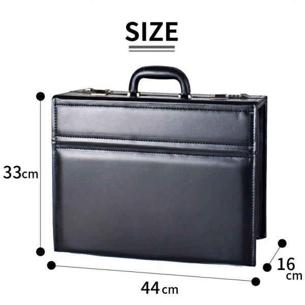 画像10: フライトケース アタッシュケース パイロットケース ビジネスバッグ メンズ A4 B4 軽量 大容量 防雨 防汚 ブランド ロバートクライン ROBERT KLEIN 8713 ダイヤルロック 底鋲 合成皮革 営業 通勤 出張 (10)