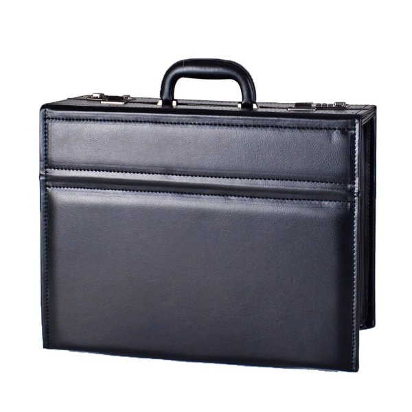 画像2: フライトケース アタッシュケース パイロットケース ビジネスバッグ メンズ A4 B4 軽量 大容量 防雨 防汚 ブランド ロバートクライン ROBERT KLEIN 8713 ダイヤルロック 底鋲 合成皮革 営業 通勤 出張 (2)