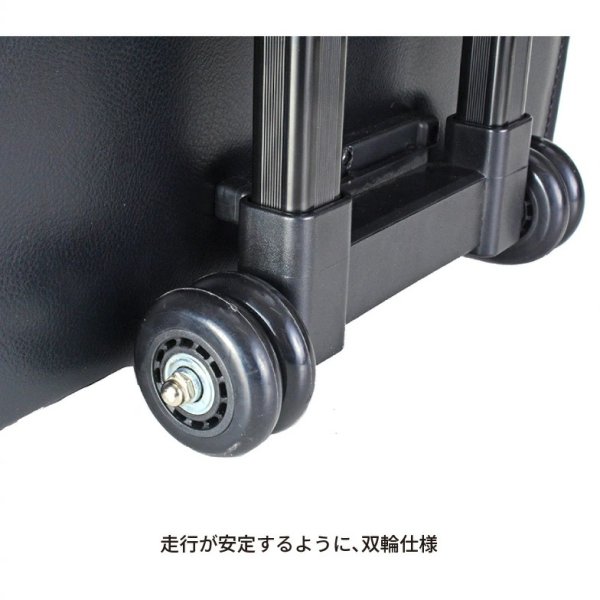 画像7: ビジネスキャリー フライトケース アタッシュケース パイロットケース ビジネスバッグ メンズ A4 B4 軽量 大容量 防雨 防汚 ブランド ROBERT KLEIN 8714 ダイヤルロック 脱着式キャリー 底鋲 合成皮革 営業 通勤 出張 (7)