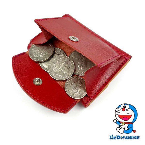 画像8: サイフ 3つ折り 財布 小銭入れ 牛革 日本製 栃木レザー×姫路レザー ブランド ドラえもん dor-51 本革 ミニウォレット リアルレザー (8)