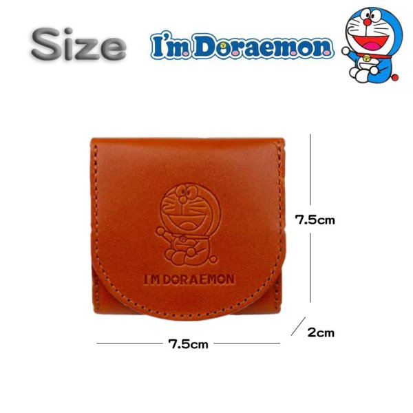 画像11: サイフ BOX型小銭入れ 財布 牛革 コインケース 日本製 本革 栃木レザー×姫路レザー ブランド ドラえもん dor-52 レザーウォレット リアルレザー (11)