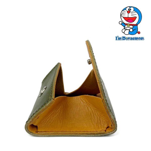 画像4: サイフ BOX型小銭入れ 財布 牛革 コインケース 日本製 本革 栃木レザー×姫路レザー ブランド ドラえもん dor-52 レザーウォレット リアルレザー (4)