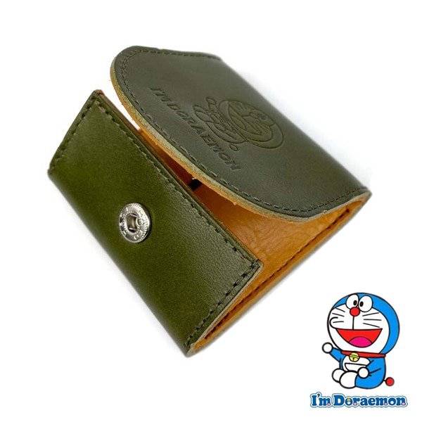 画像5: サイフ BOX型小銭入れ 財布 牛革 コインケース 日本製 本革 栃木レザー×姫路レザー ブランド ドラえもん dor-52 レザーウォレット リアルレザー (5)