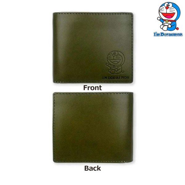 画像9: サイフ 2つ折り 財布 小銭入れ 日本製 本革 牛革 栃木レザー×姫路レザー ブランド ドラえもん dor-53 レザーウォレット リアルレザー (9)