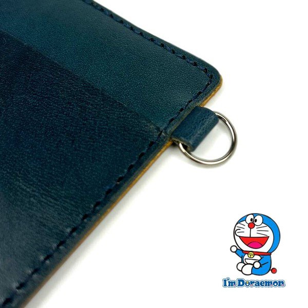 画像7: パスケース カードケース 定期入れ 牛革 日本製 栃木レザー×姫路レザー ブランド ドラえもん dor-54 シンプル 薄い 本革 リアルレザー (7)