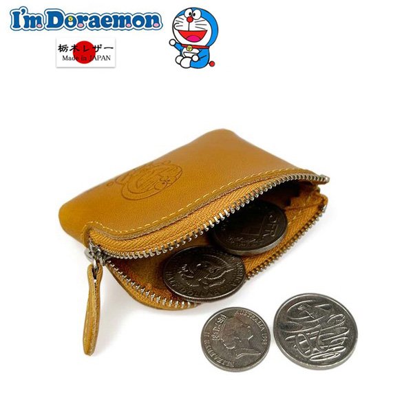 画像8: サイフ Ｌ字ファスナー 小銭入れ 財布 牛革 コインケース 日本製 本革 栃木レザー ブランド ドラえもん dor-63 レザーウォレット リアルレザー (8)
