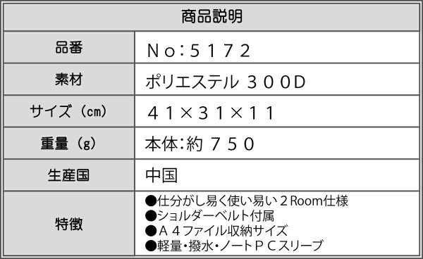 SAXONビジネスバッグ５１７２－４