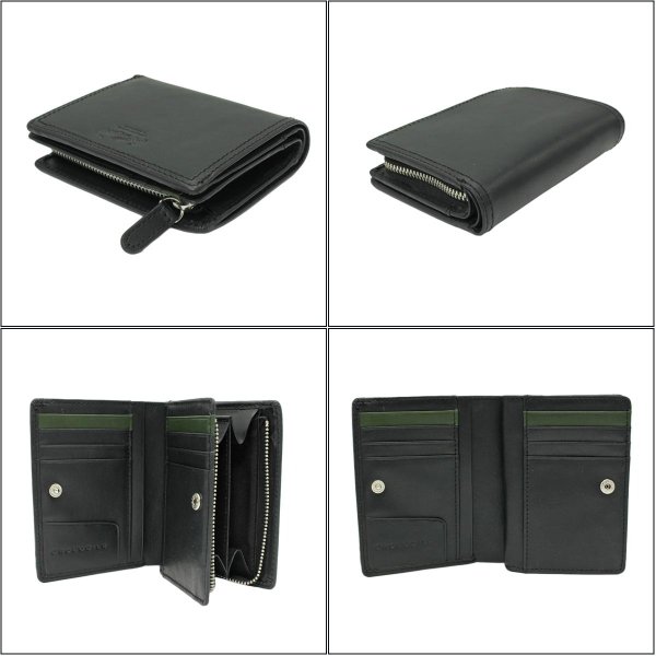 サイフ財布2つ折りラウンドファスナー大型小銭入れメンズ牛革ブランドCrocodileクロコダイルNo:6CM084カード入れLWG認証レザー化粧箱入りギフトプレゼントお祝い