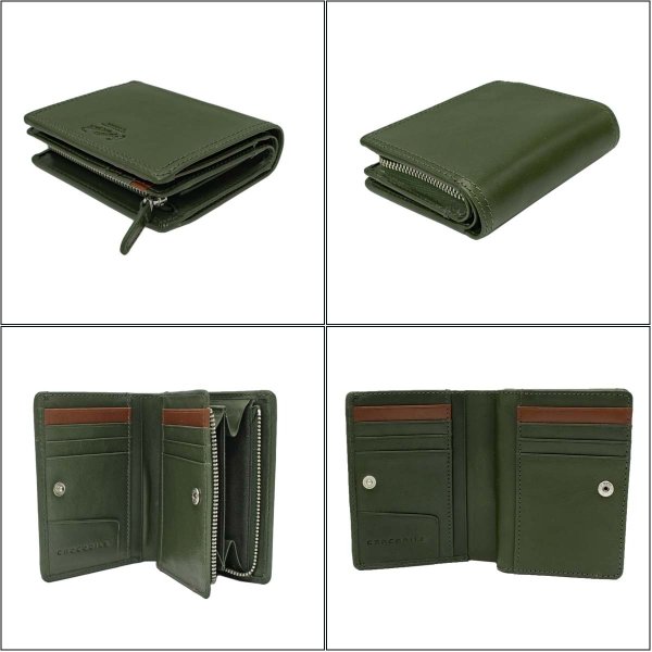 サイフ財布2つ折りラウンドファスナー大型小銭入れメンズ牛革ブランドCrocodileクロコダイルNo:6CM084カード入れLWG認証レザー化粧箱入りギフトプレゼントお祝い