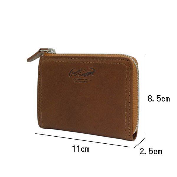 コインケース小銭入れラウンドファスナーカード入れお札入れ牛革ブランドCrocodileクロコダイルNo:6CM085カード入れLWG認証レザー化粧箱入りギフトプレゼントお祝い