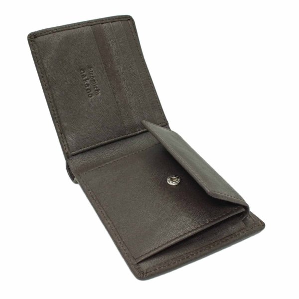 サイフ財布2つ折り札入れメンズ本革ブランドhiromichinakanoヒロミチナカノNo:6HN752小銭入れスリムソフトゴートレザー化粧箱入りギフトプレゼントお祝い